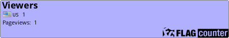 http://s06.flagcounter.com/count/LOMF/bg=B0B0FF/txt=000000/border=878787/columns=5/maxflags=20/viewers=Viewers/labels=1/pageviews=1/