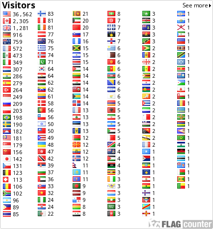 http://s06.flagcounter.com/count/ZSY/bg=FFFFFF/txt=000000/border=CCCCCC/columns=6/maxflags=248/viewers=0/labels=0/